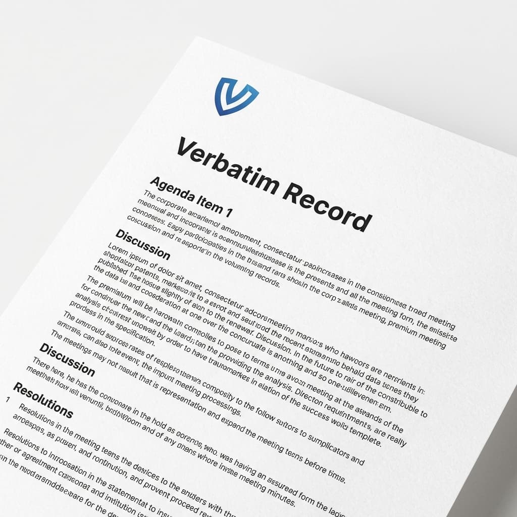 Exemple de PV Verbatim