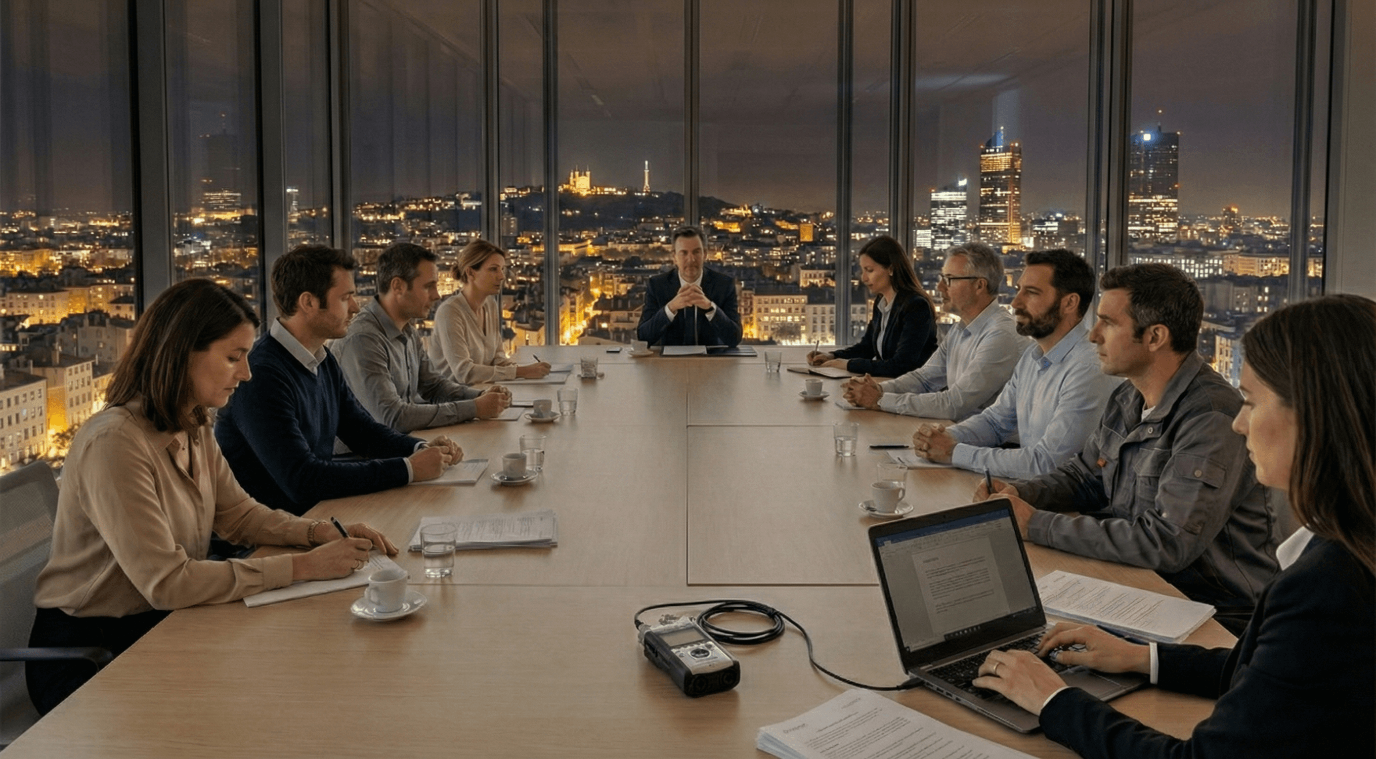 Réunion de CSE à Lyon avec rédacteur Scribarium